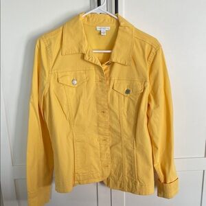 Charter Club Yellow Jean Jacket